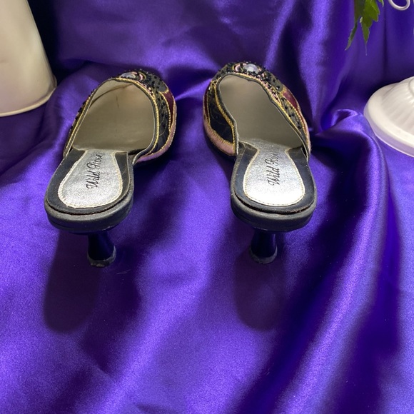 New 📌 Wild Rose slip on Sandals - Mules with beautiful  Beading - Picture 4 of 13
